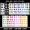 Coffee Teach Repeat Teacher Temporary Tattoo Water Resistant Fake Body Art Set Collection